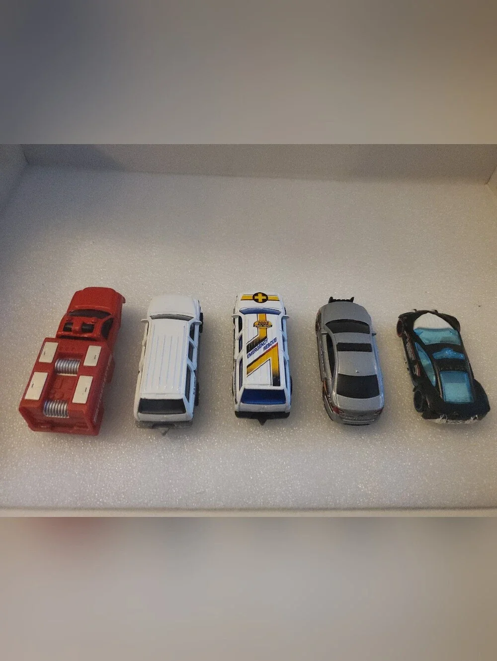 Lot Of 5 Emergency Vehicles Hot Wheels Matchbox Police Car Emergency Rescue #1